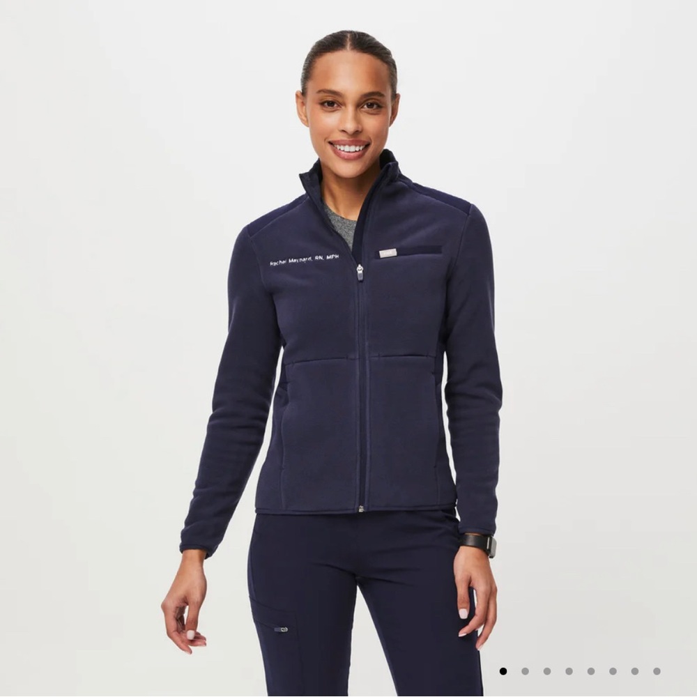 Figs on shift fleece jacket Navy